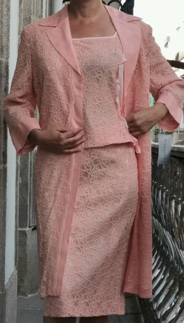 Conjunto 3 piezas fiesta rosa palo