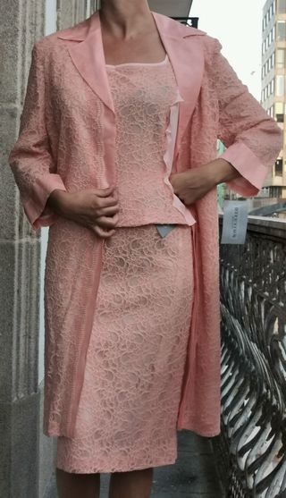 Conjunto 3 piezas fiesta rosa palo