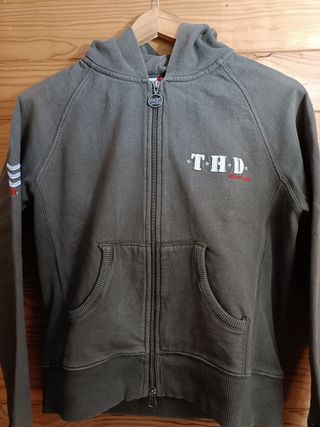 Sudadera Tommy Hilfiger Color Verde Talla XS.