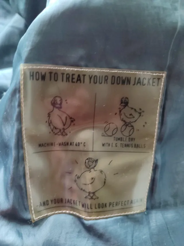 Plumífero Negro y Beige