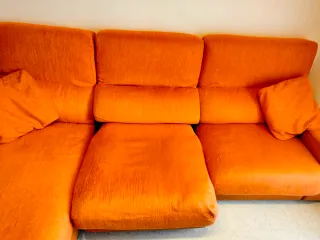 Sofá Cheslong Naranja