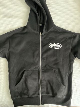 Sudadera Corteiz Negra con Logo