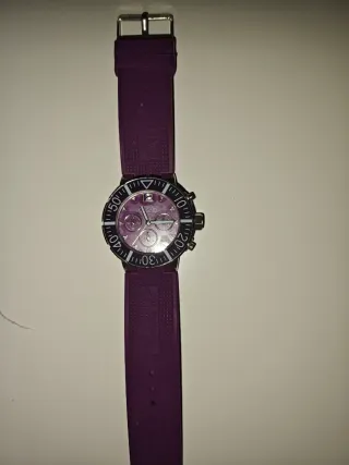 2 Relojes Calgary Morado y Plateado