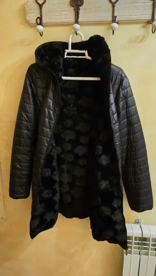 Plumas reversible negro talla M