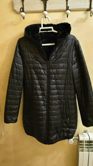 Plumas reversible negro talla M