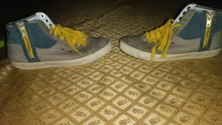 Scarpe uomo Timberland grigie e blu