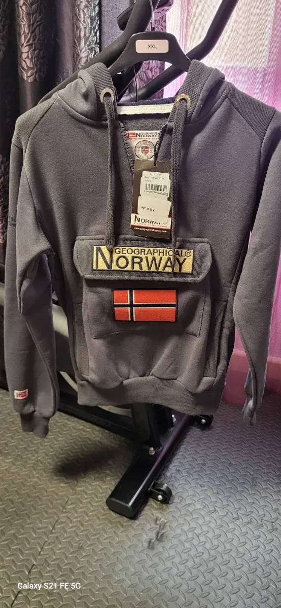 Sudadera Geographical Norway Gris S