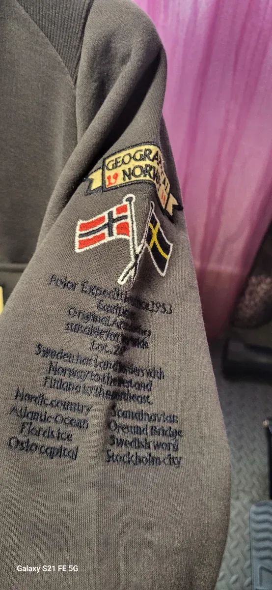 Sudadera Geographical Norway Gris S