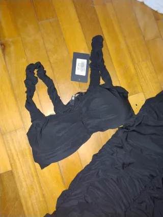 Coordinato gonna e top aderenti nero