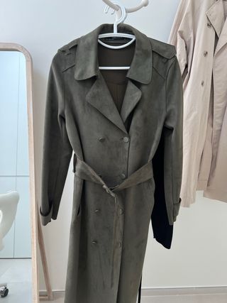 Abrigo ZARA Verde Militar Talla M