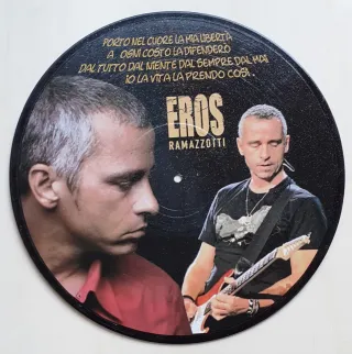 Vinile 33 giri da parete omaggio a Eros Ramazzotti