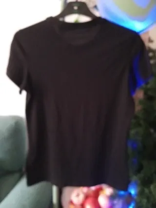 Camiseta Puma Negra Logo Blanco