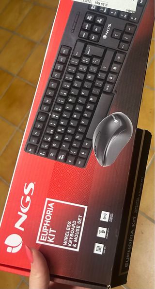 NGS Euphoria Kit Teclado y Ratón Inalámbrico