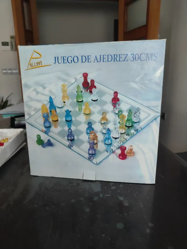 Juego de Ajedrez de Cristal 30cm