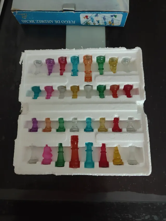 Juego de Ajedrez de Cristal 30cm