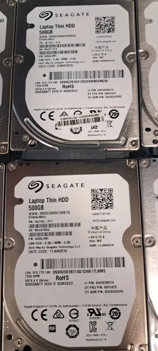 Discos Duros Seagate 2.5 500GB