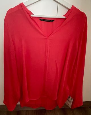 Camisa Zara  Color coral  Talla XXL