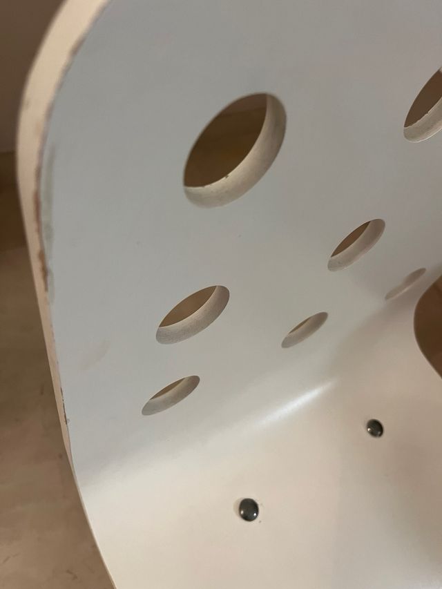 2 Sillas de oficina/escritorio blanca