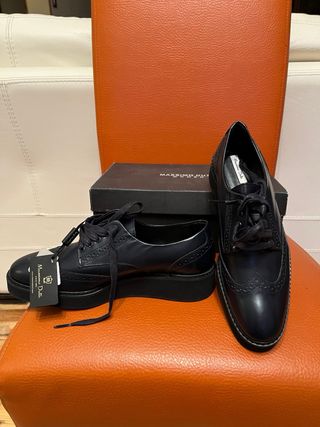 Zapatos Massimo Dutti Mujer Talla 38 Negros