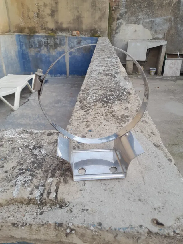 Abrazadera para chimenea de acero inoxidable