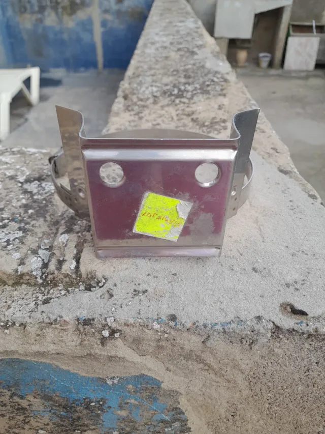 Abrazadera para chimenea de acero inoxidable