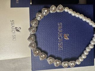 Collar Corazón Swarovski Perlas de Ariana Grande