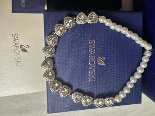 Collar Corazón Swarovski Perlas de Ariana Grande