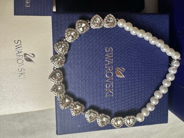 Collar Corazón Swarovski Perlas de Ariana Grande