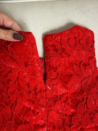 Vestido Festa Menina Bebê 24 Meses Vermelho