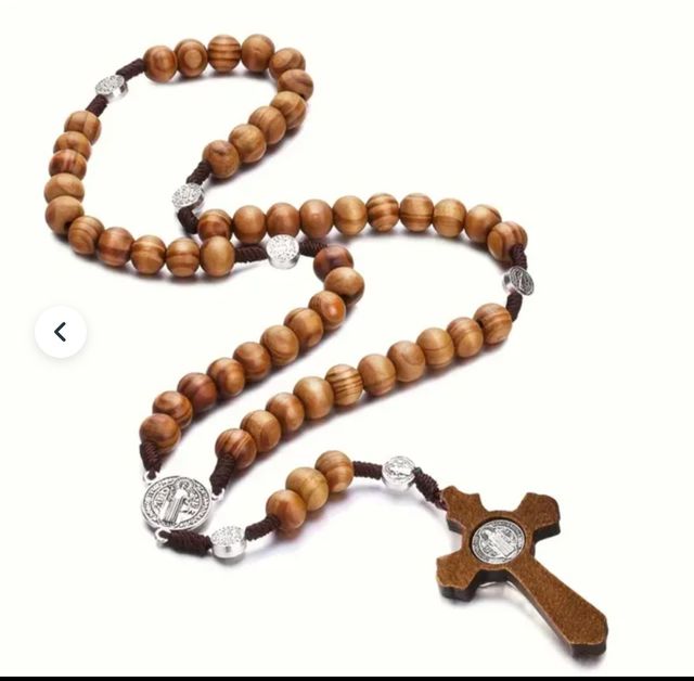 Rosario San Benito Madera 60cm