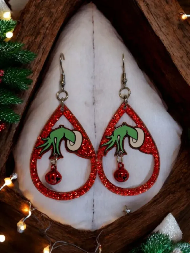 2 pares pendientes gato luna