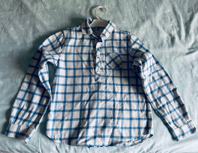 Camisa polera cuadros Nanos niño Talla 10