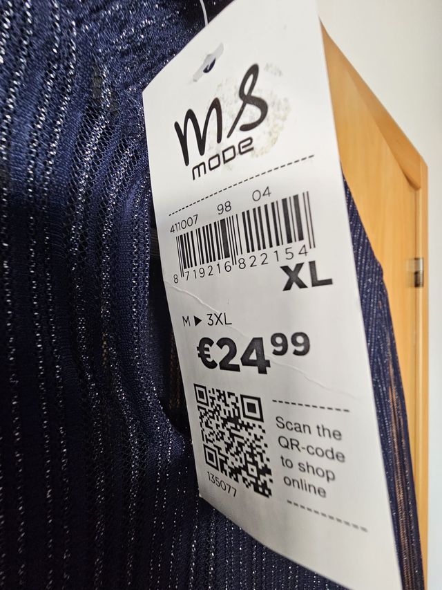 Blusa azul con brillo MS Mode XL (con etiqueta)