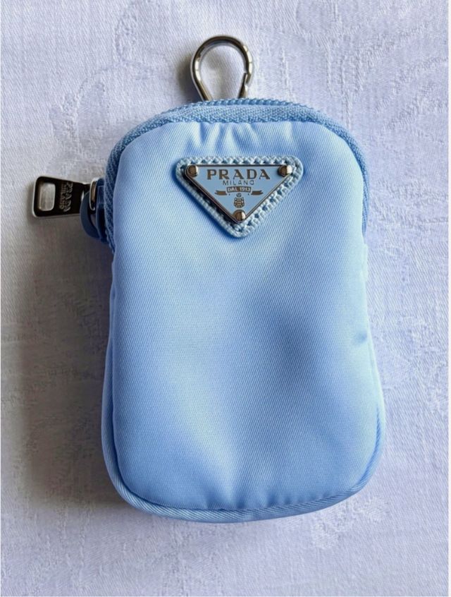 Prada Mini Pouch Re-Nylon Azzurro Nuevo