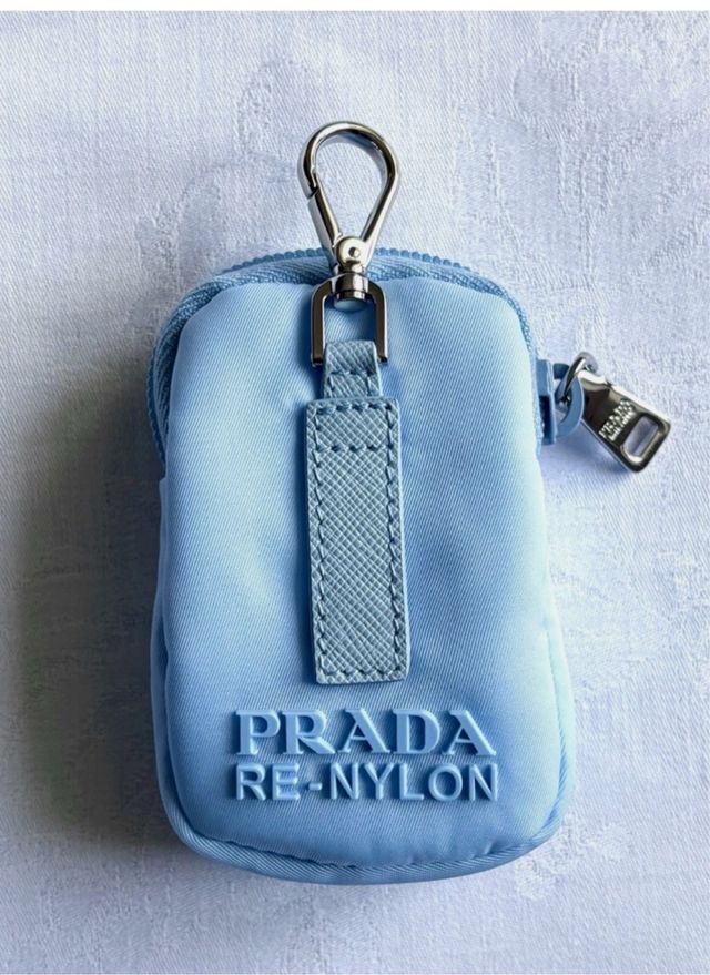 Prada Mini Pouch Re-Nylon Azzurro Nuevo