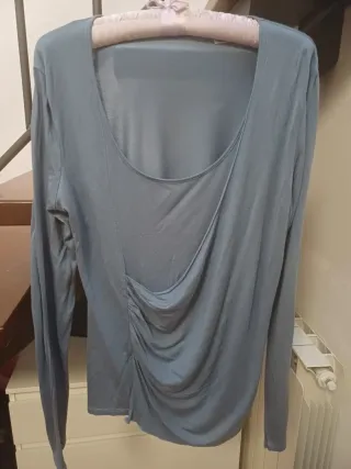 Top manica lunga color carta da zucchero