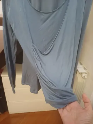 Top manica lunga color carta da zucchero