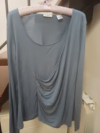 Top manica lunga color carta da zucchero