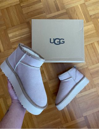 Botas de pelo con plataforma Talla 39