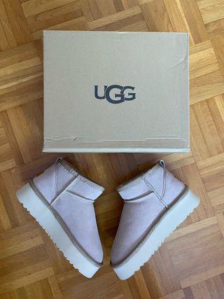 Botas de pelo con plataforma Talla 39