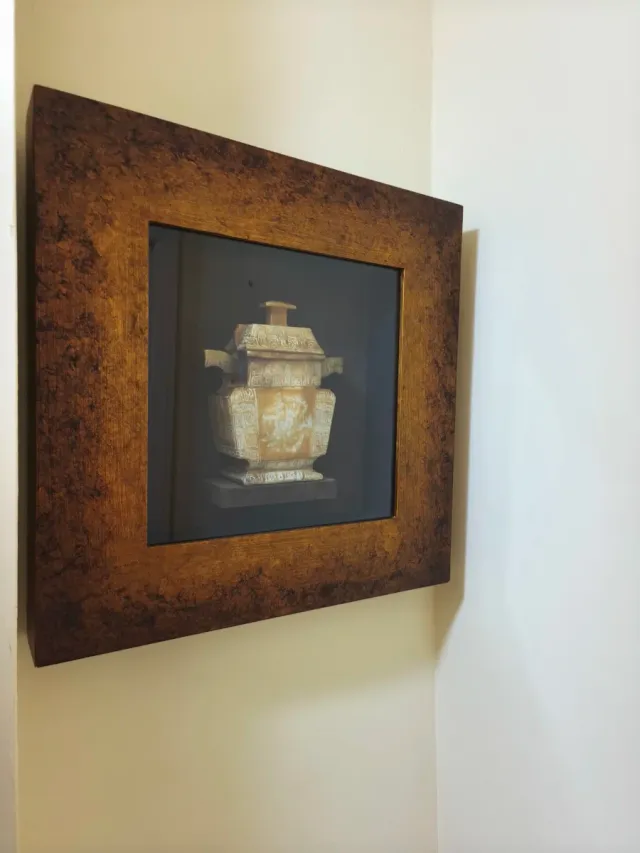 Vendo Cuadro Decorativo Marco Madera y Cristal