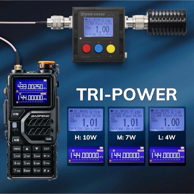 BaoFeng K5 PLUS Walkie Talkie 10W UHF VHF