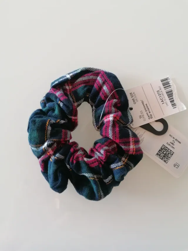 Scrunchie capelli scozzese nuovo