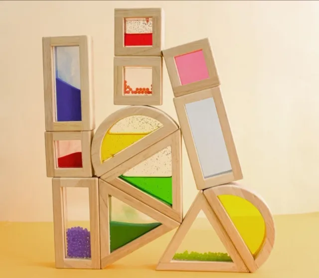 Bloques sensoriales madera Tickit surtidos