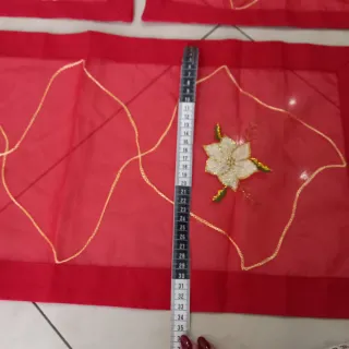 Set runner e centrini Natalizi Rossi