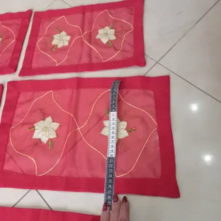 Set runner e centrini Natalizi Rossi