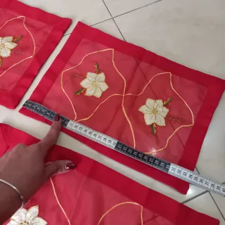 Set runner e centrini Natalizi Rossi