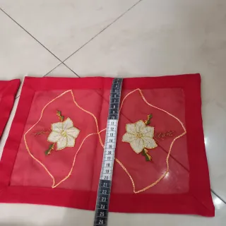 Set runner e centrini Natalizi Rossi