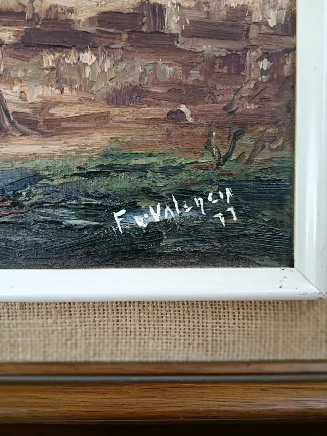 Olio su tela di Francisco Valencia