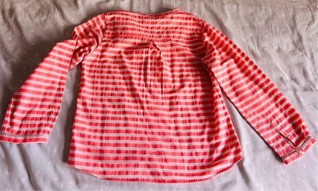 Camisa niño Nanos rayas coral